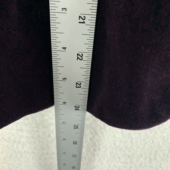 J.Crew Velvet Jacket Women's Purple Single‎ Breasted Notch Lapel Classic 7792 - Picture 6 of 7